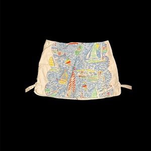 LILLY PULITZER Vintage Get Nauti Print Skort / skirt